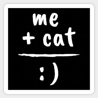 Me + Cat = :) Sticker